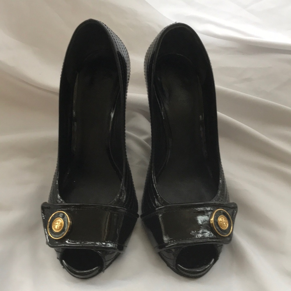 Tory Burch Peep Toe Wedge